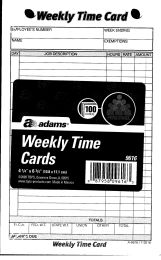 9616 Weekly Time Cards