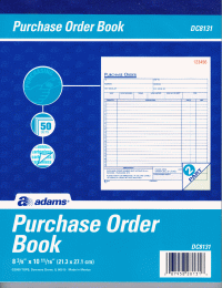 DC8131 Purchase Orders Books 2-Part