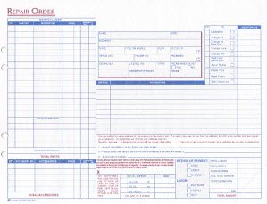 auto repair orders