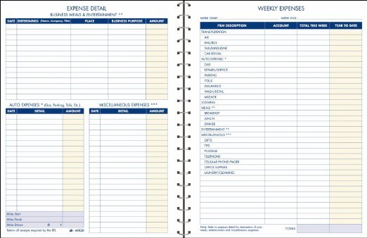 Irs Mileage Allowance >> Adams AFR20 Expense Account Record Irs Mileage Allowance >> Adams AFR20 Expense Account Record