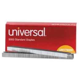 Universal Standard Chisel Point Staples, 0.25 Leg, 0.5 Crown, Steel, 5,000/Box