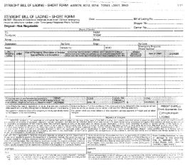 B3876 Bill of Ladings 3-Part