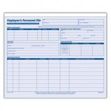 9287 Employee Personnel File Folder