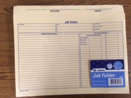 Adams 9294 Job Folders