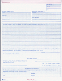 Adams D8118 Proposals Book - 1 Part