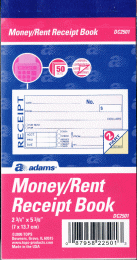 DC2501 Money/Rent Receipts Book 2-Part