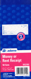 DC2701 Money/Rent Receipts Book 2-Part