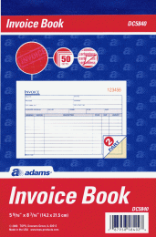 DC5840 Invoices Books 2-Part