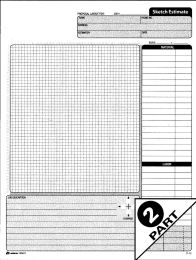 Adams DC8511 Sketch Estimate Pad 2 Part