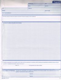 Adams NC3818-50 Proposals Unit Set - 3 Part