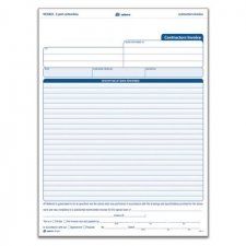 Adams NC3822 Contractor invoices Unit Sets 3-Part