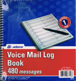 S8714 Voice Mail Log Books