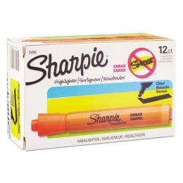 Sharpie Tank Style Highlighters, Chisel Tip, Orange, Dozen