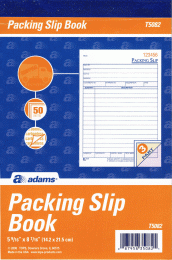 T5082 Packing Slip Books 3-Part