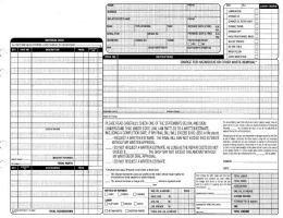 GT3810 (New Style) Garage Repair Orders - 3 part